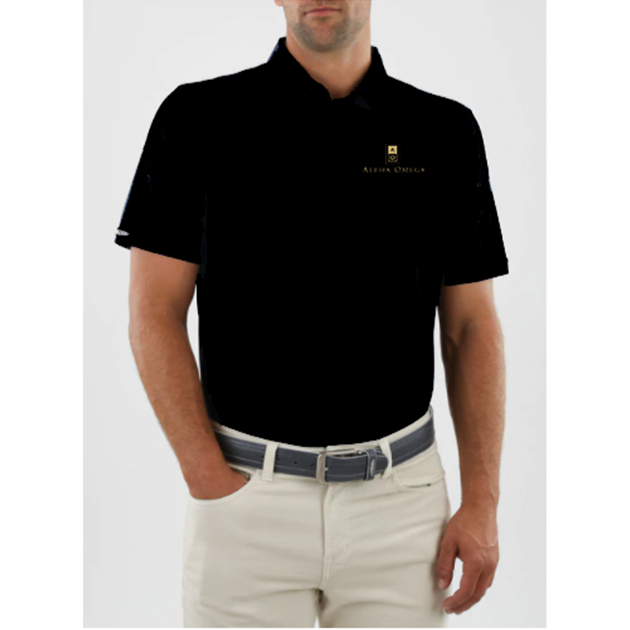 Alpha Omega Winery - Products - Straight Down Men\'s Polo