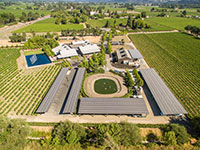 Solar Array at Alpha Omega Winery