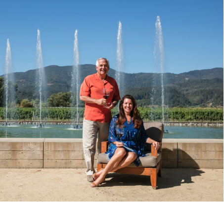 Alpha Omega vintners Robin and Michelle Baggett